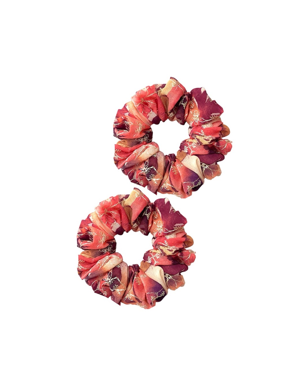 Floral Patterned Scrunchie Set - Picture 1 of 9